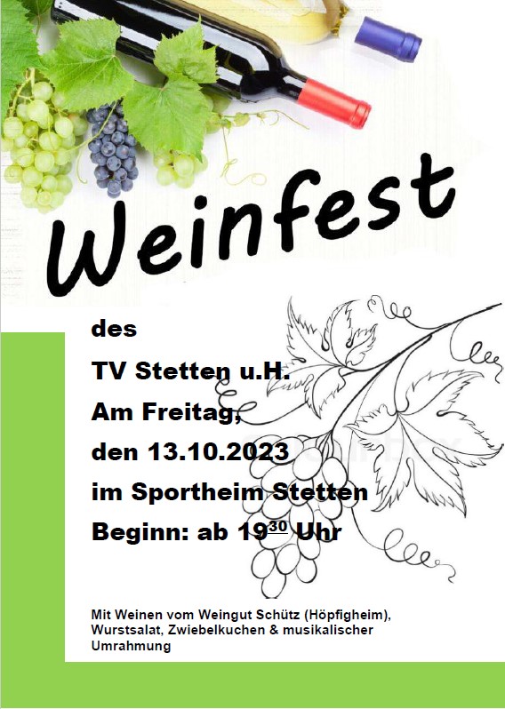 Flyer Weinfest 2023